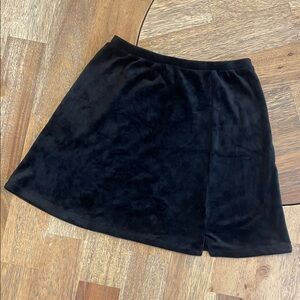 H&M Black Velour Skirt